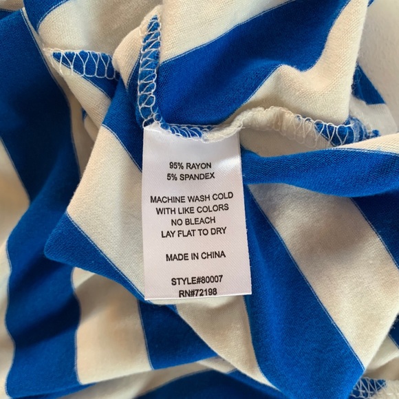 NWOT Cool Wear Chevron Stripe V-Neck Maxi Dress - Picture 5 of 7